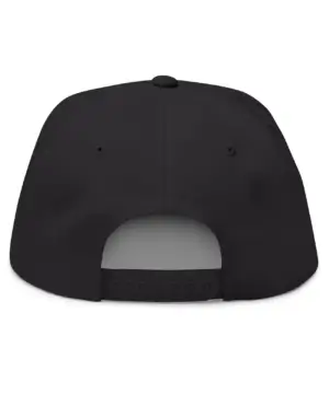 structured hat back view showing adjustable closure and fit