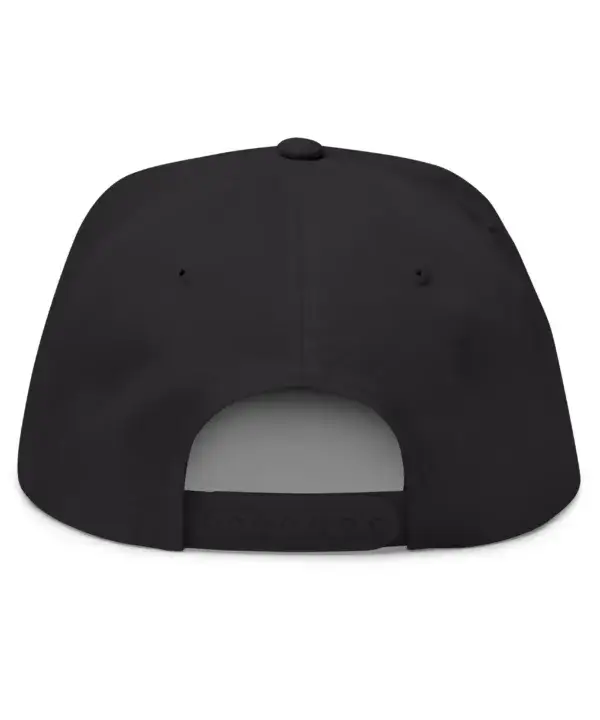 structured hat back view showing adjustable closure and fit