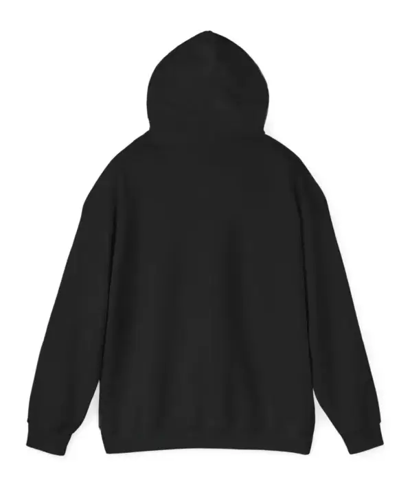 Custom hoodie back view for logo placement