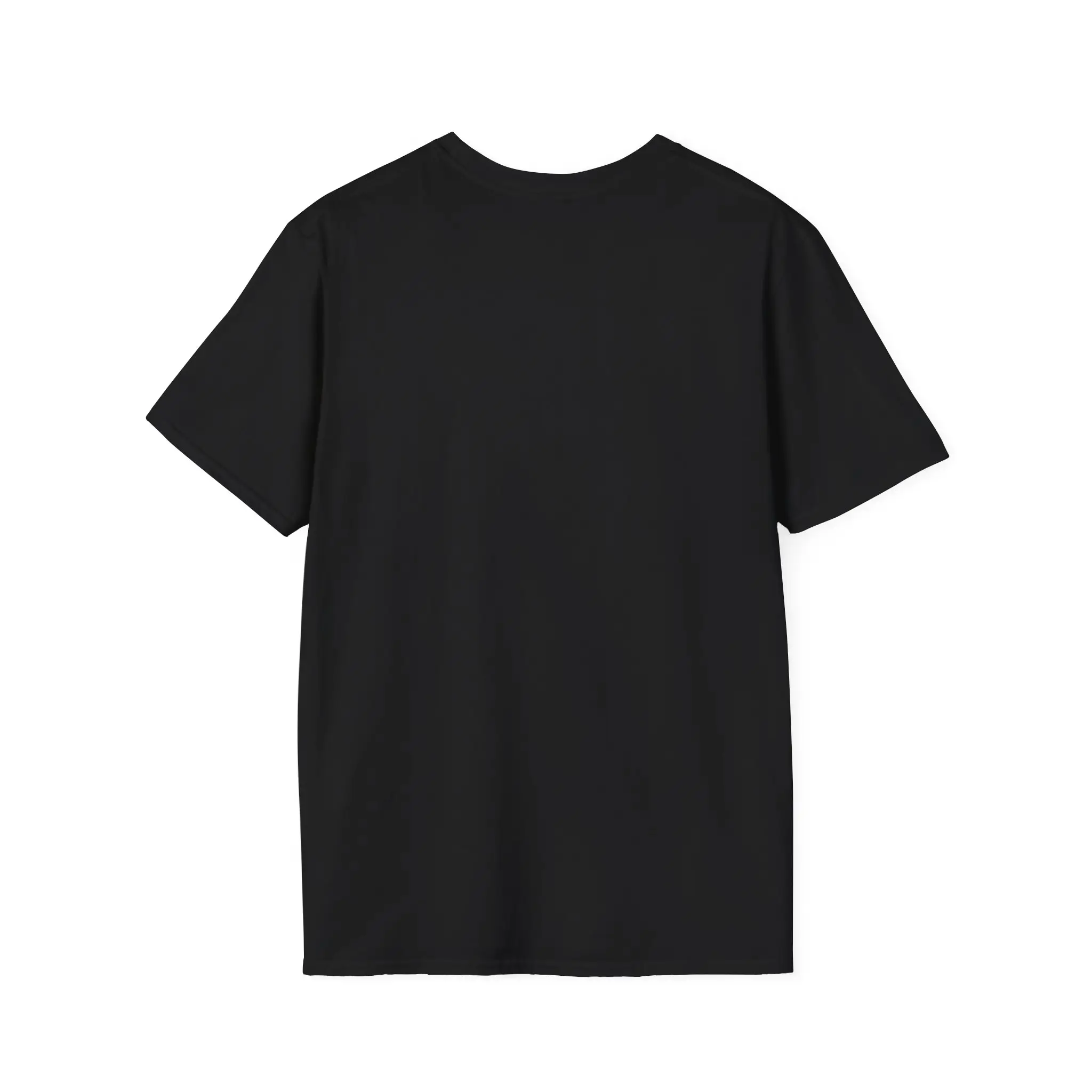 Custom t-shirt back view for logo placement