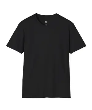 Custom t-shirt front view for branded apparel