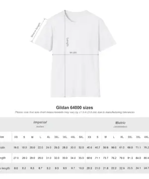 Custom t-shirt size chart for S to 3XL sizing