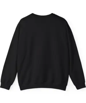 Custom crewneck sweatshirt back view for logo placement