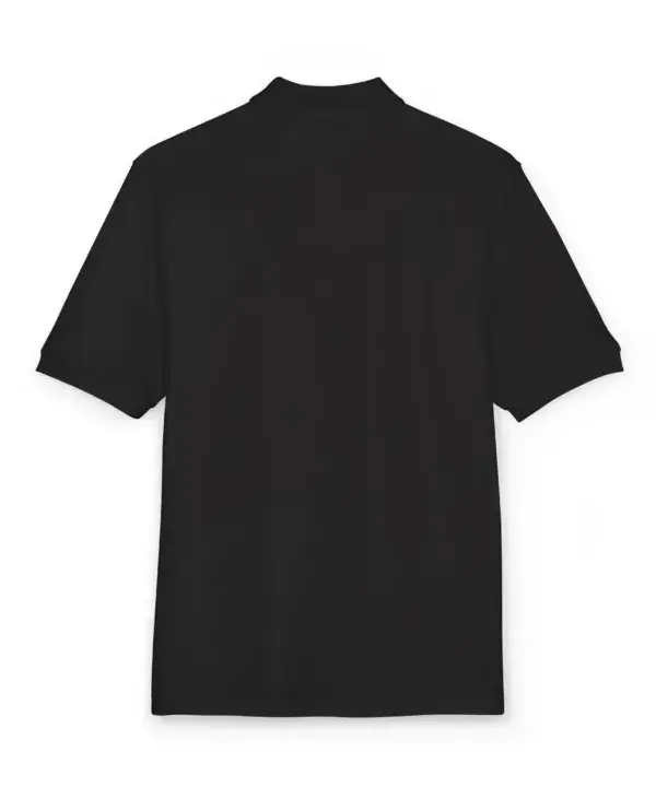 Custom corporate polo back view for logo placement