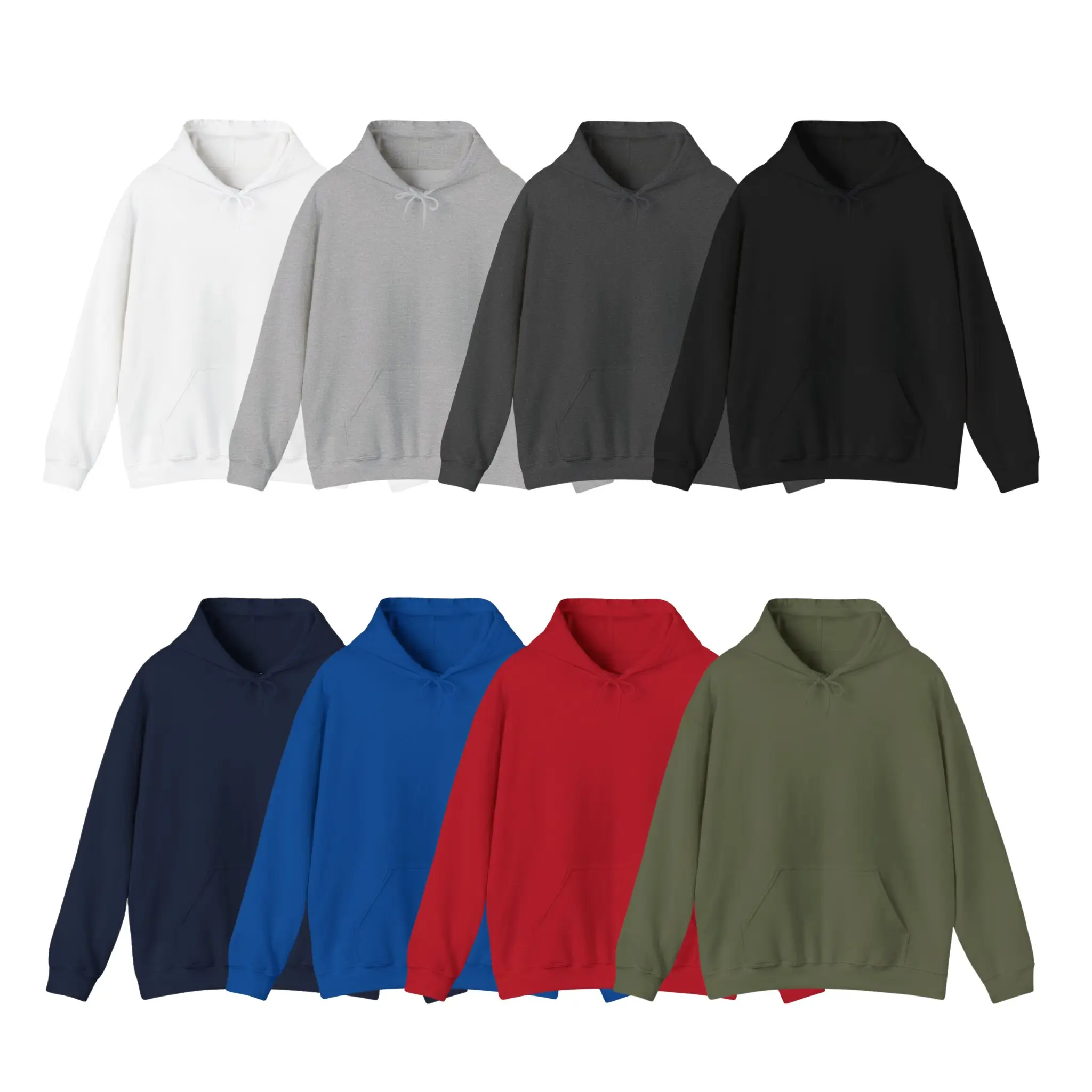 Custom hoodie available colors including black navy and grey