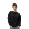Custom crewneck sweatshirt worn by model for Chicago business apparel