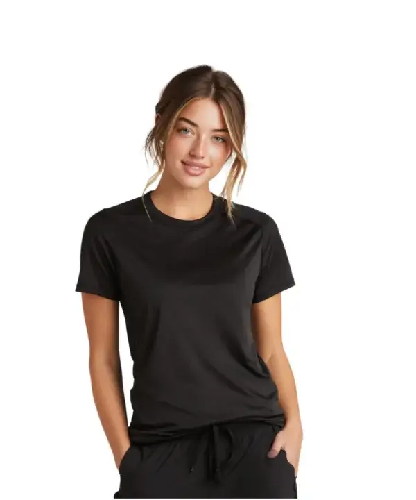 Custom performance t-shirt worn by model for Chicago team apparel