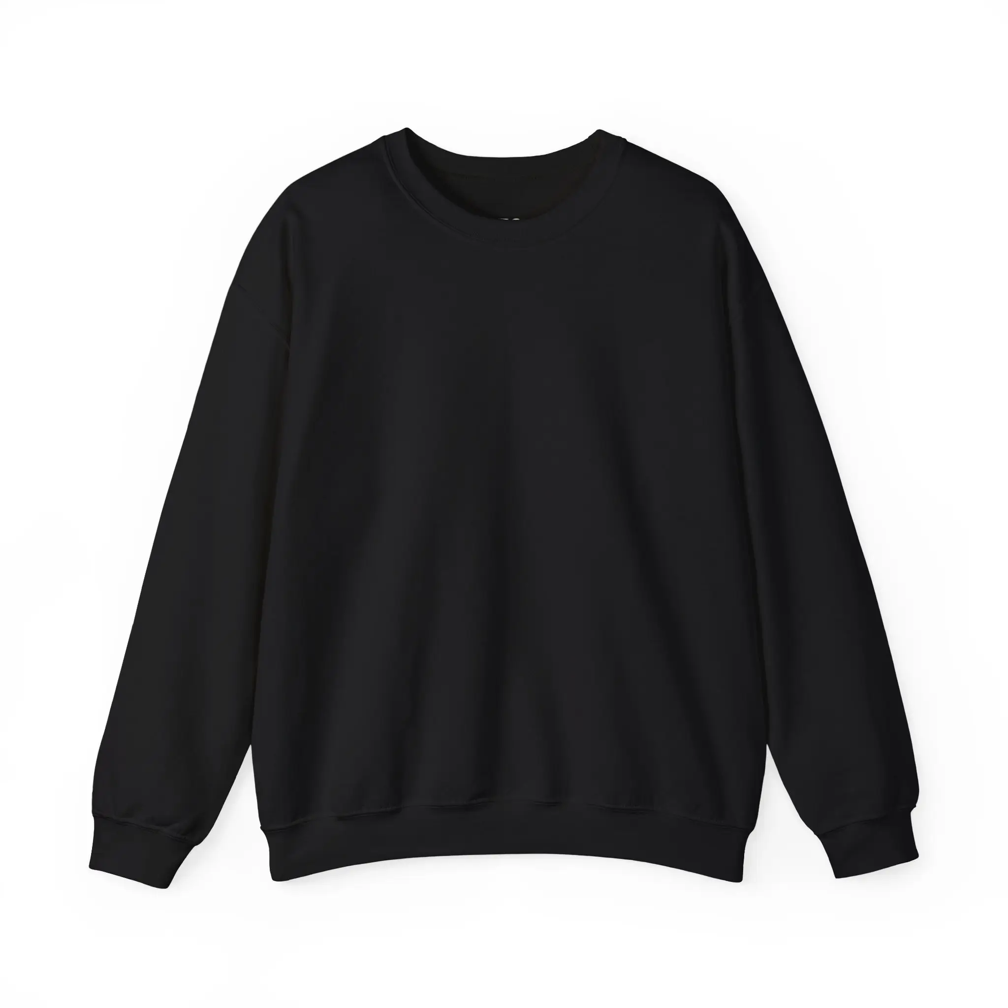 Custom crewneck sweatshirt front view for branded apparel