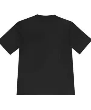 Custom performance t-shirt back view for logo placement