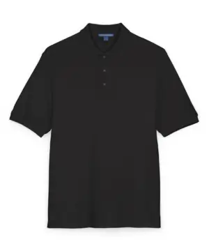Custom corporate polo front view for branded apparel