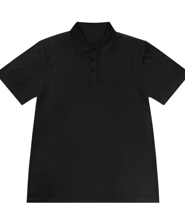 Custom performance polo front view for branded apparel
