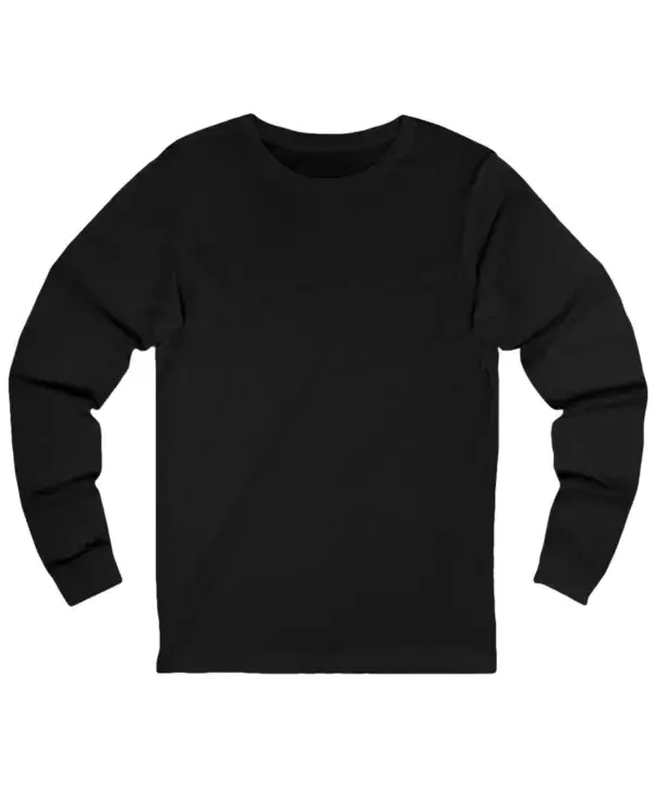 Custom long sleeve shirt front view for branded apparel