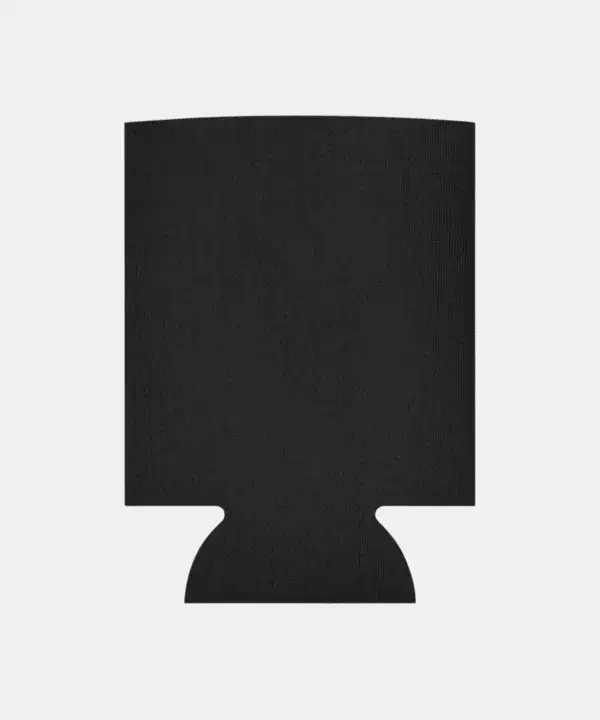 Tutes logo can cooler in black neoprene — four Chicago stars printed in white