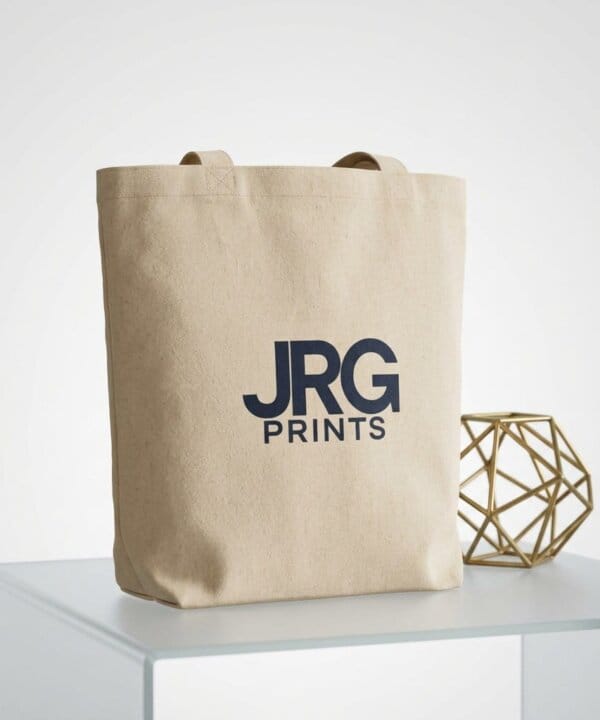Custom tote bag styled for corporate gifting and event giveaways