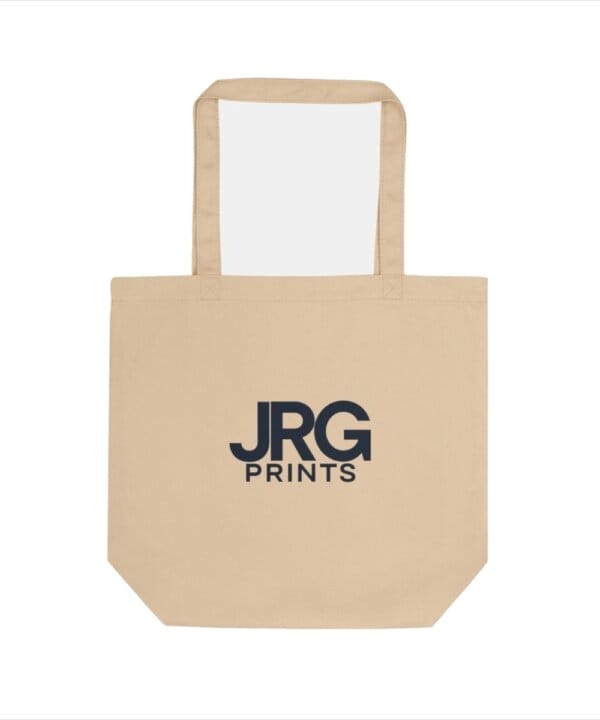 Custom tote bag with navy logo for promotional branded merchandise