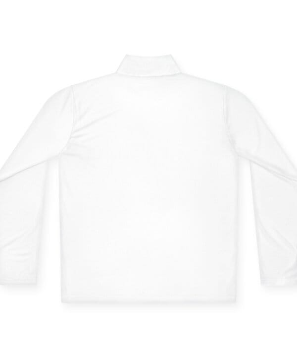 Branded quarter-zip pullover shown flat