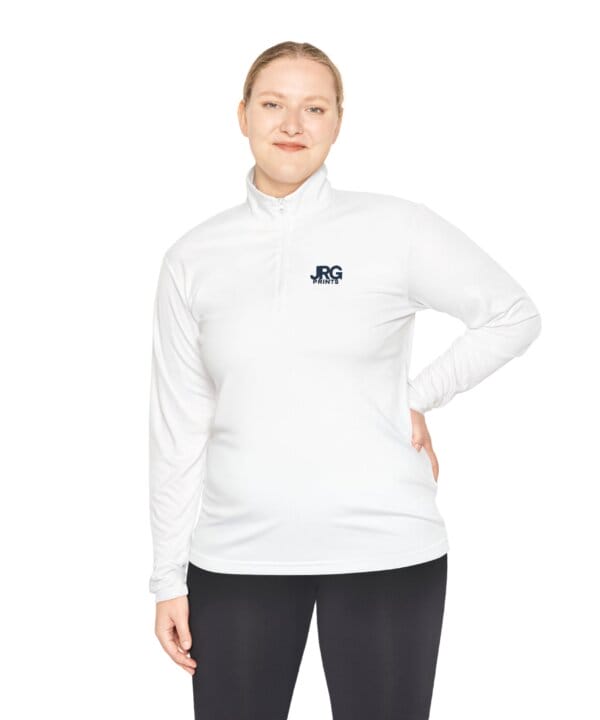 Custom logo quarter-zip in a corporate colourway