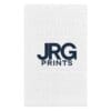 Custom rally towel printed with the JRG Prints logo