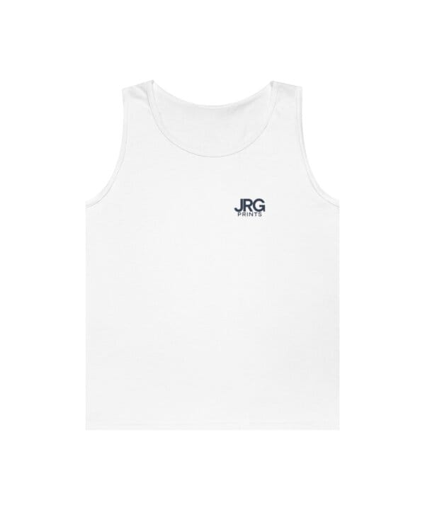 Custom tank top with the JRG Prints logo on the left chest