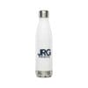 Custom stainless steel water bottle with the JRG Prints logo